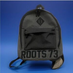Roots Charcoal and Black Backpack